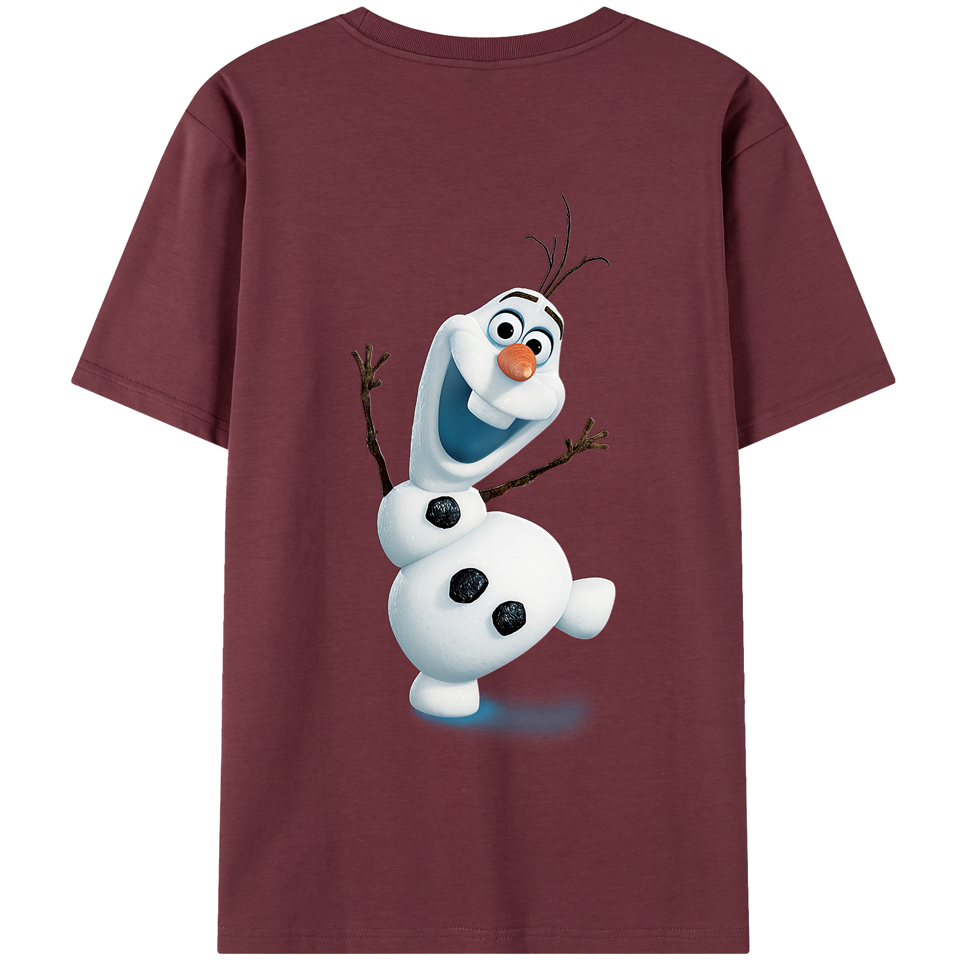 （画像用） アナと雪の女王 アンナ エルサ Frozen Anna Elsa 綿100％半袖Tシャツ（背面プリント）